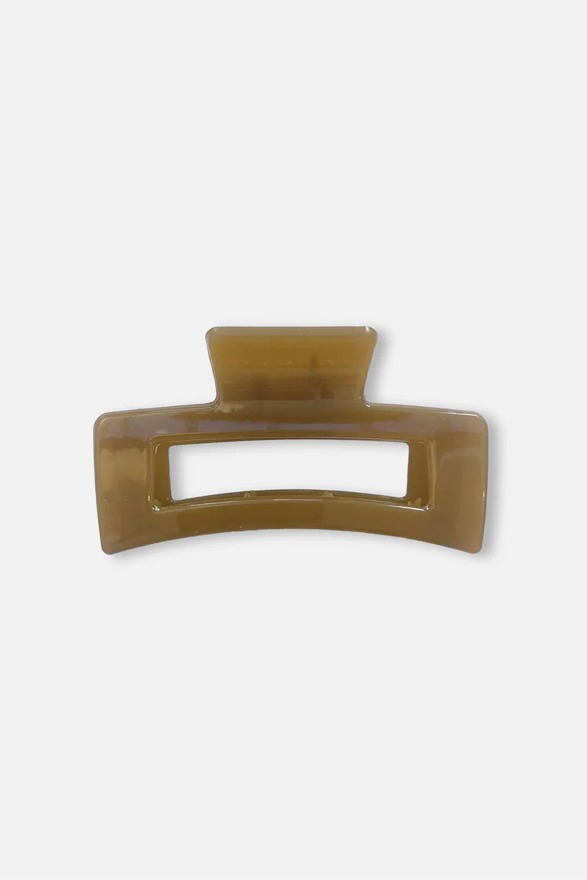 Stella & Gemma Rectangle Hair Claw Transparent