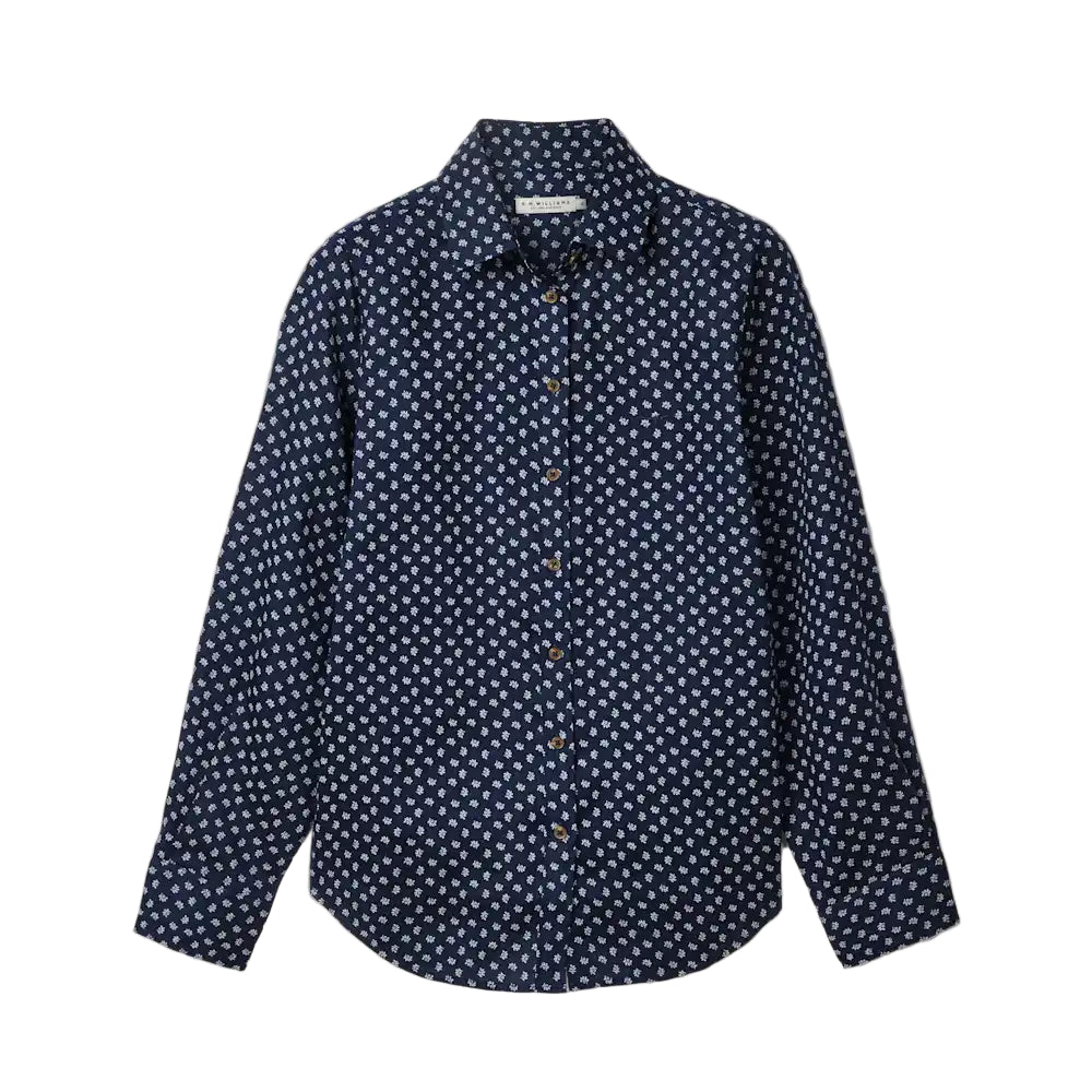 R.M.W Olney Print Linen Shirt