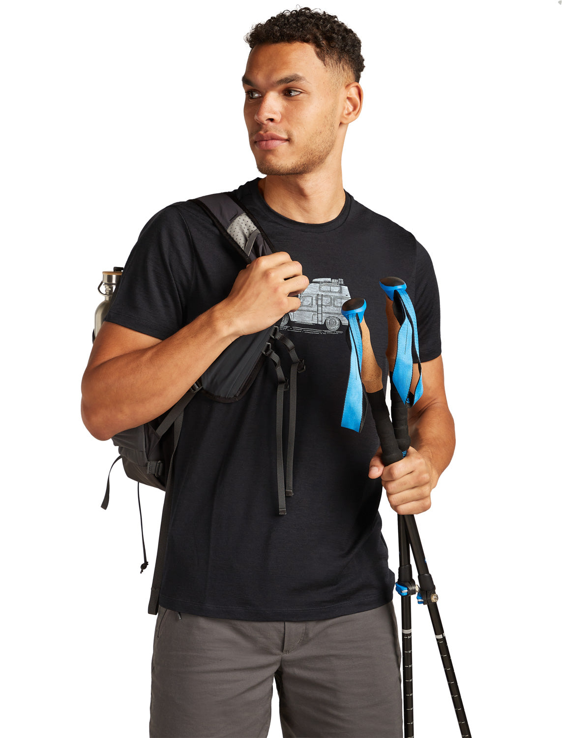 Icebreaker M Merino 150 Tech Lite SS Tee Cosy Camper