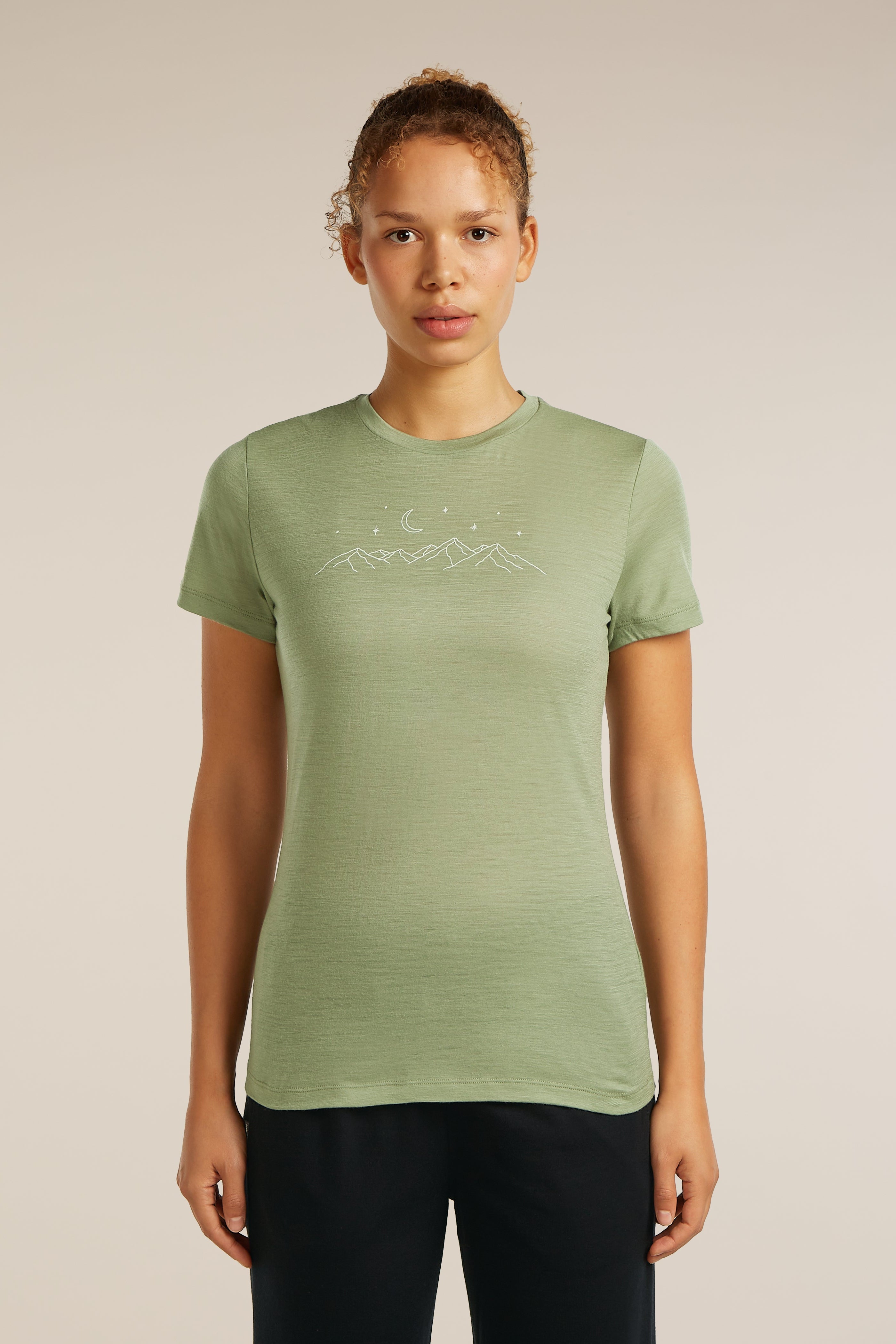 Icebreaker W Merino Tech Lite SS Tee Sparkling Stars
