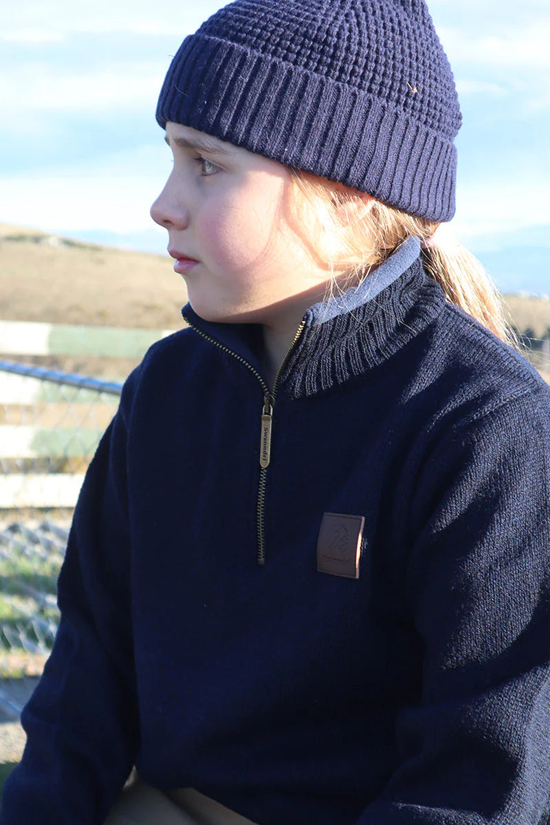 Swanndri Kids Mariner V2 Zip Neck Sweater