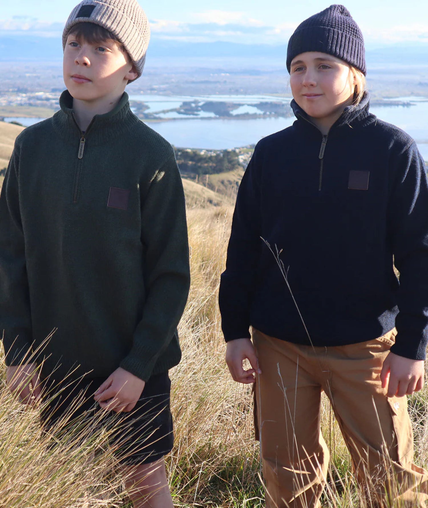 Swanndri Kids Mariner Zip Neck Sweater