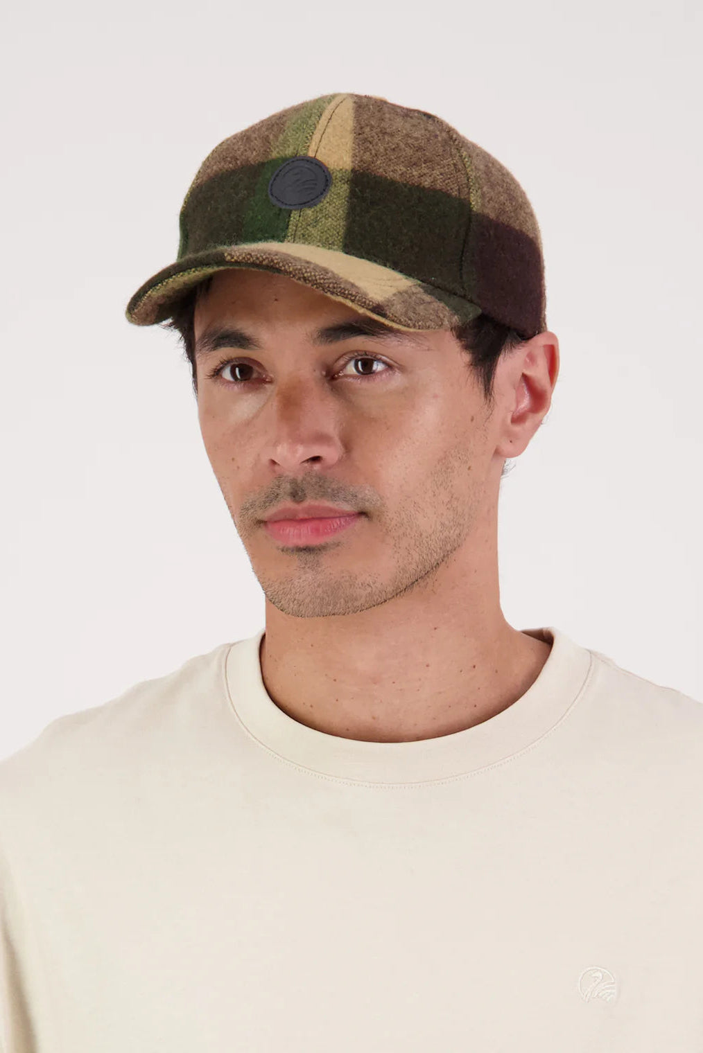 Swanni Wool Check Baseball Cap