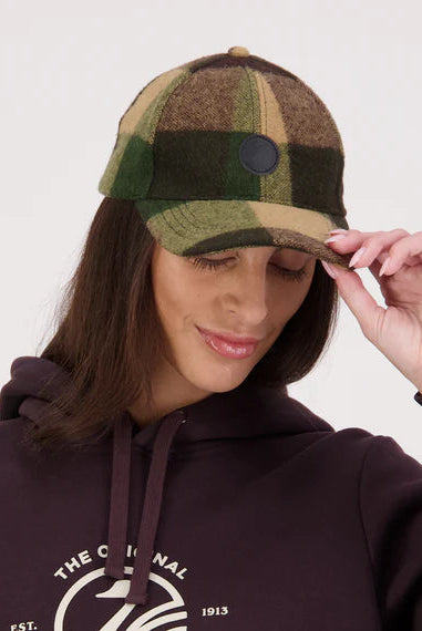 Swanni Wool Check Baseball Cap