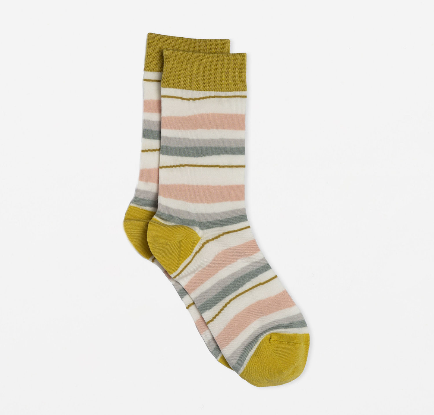 Stella + Gemma Socks Pink/Grey/Lime Stripes