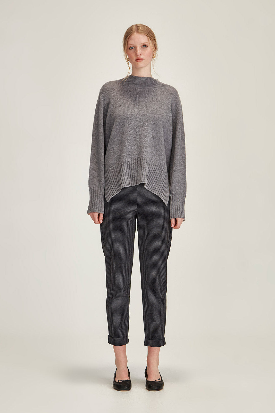 Sills Blue Check Hepburn Pant