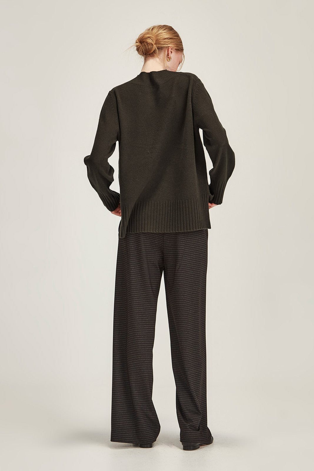 Sills Kelsey Check Wide Leg Pant
