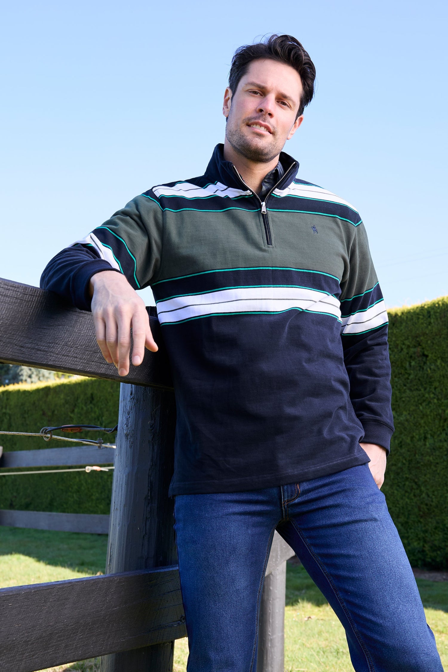 Thomas Cook Mens Lucas 1/4 Zip Rugby