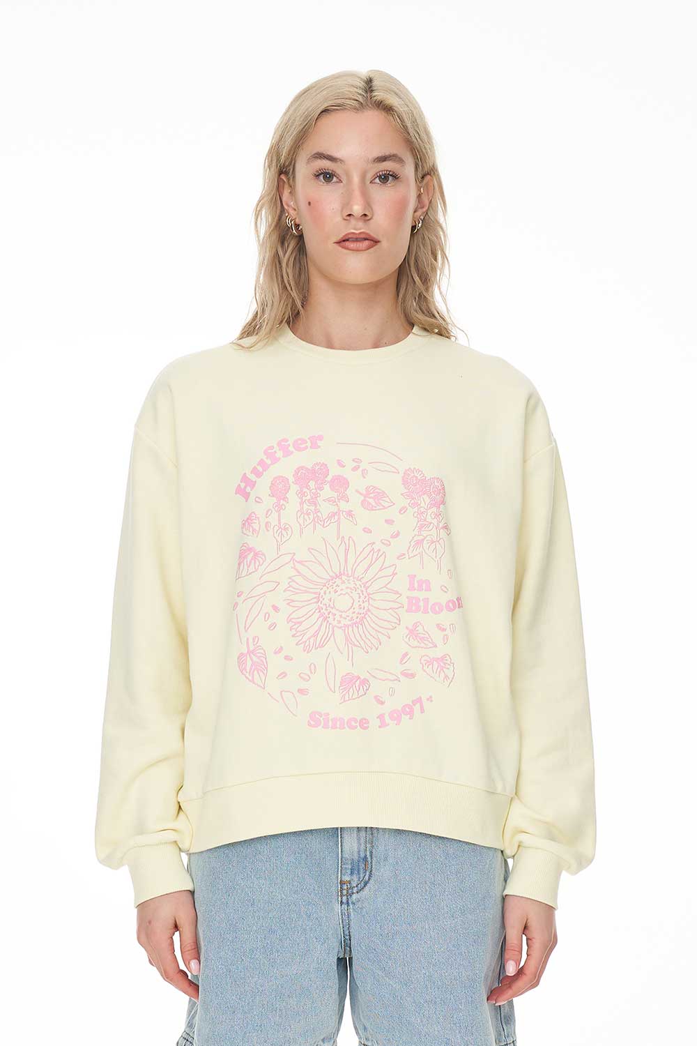 Huffer Slouch Crew 350/In Bloom