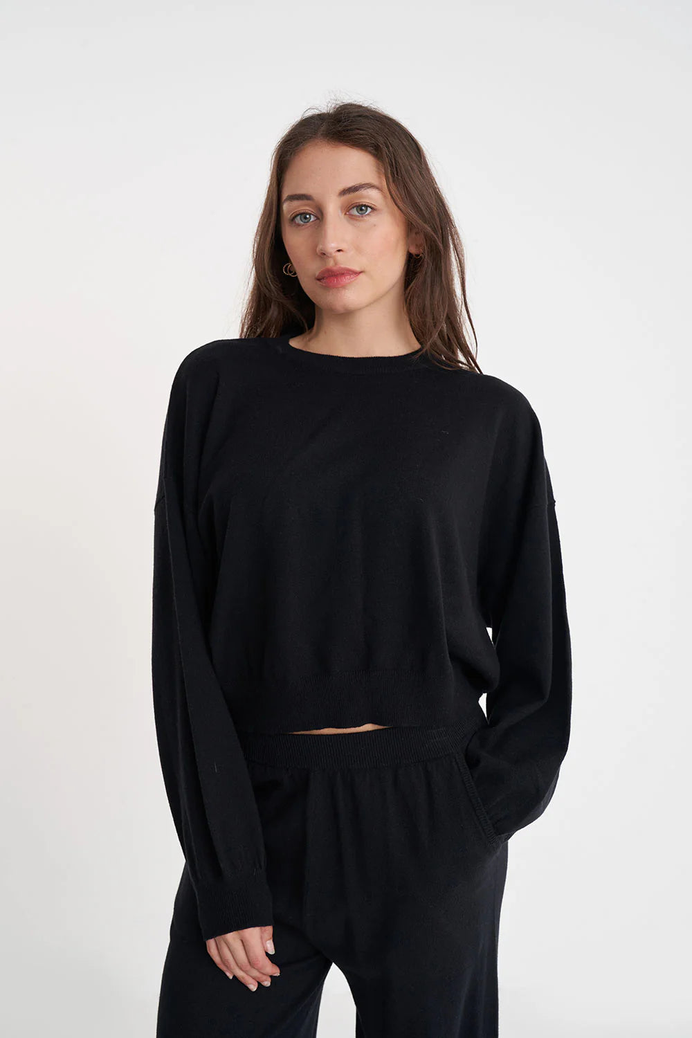 Huffer Merino Bella Crop Knit
