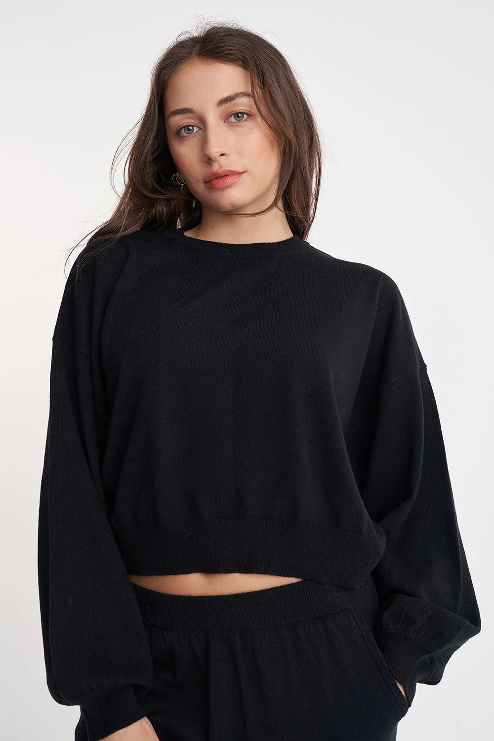 Huffer Merino Bella Crop Knit