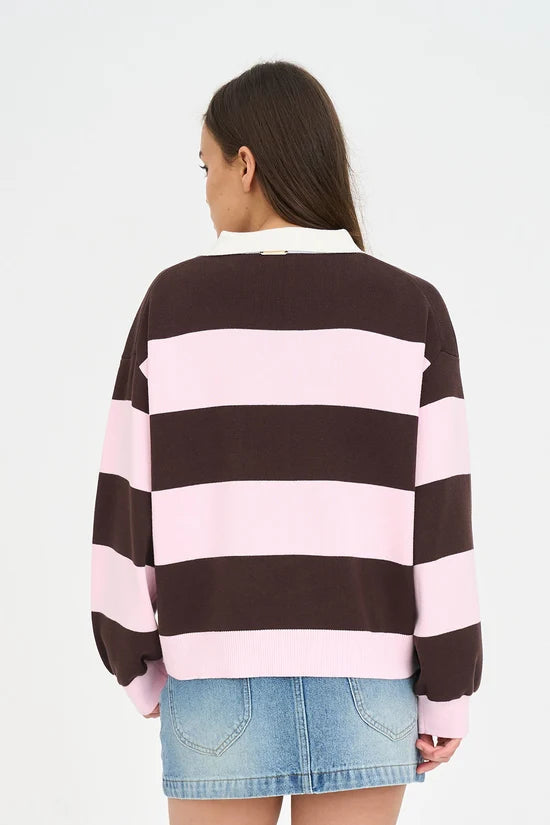 Huffer Slouchy Knit Polo