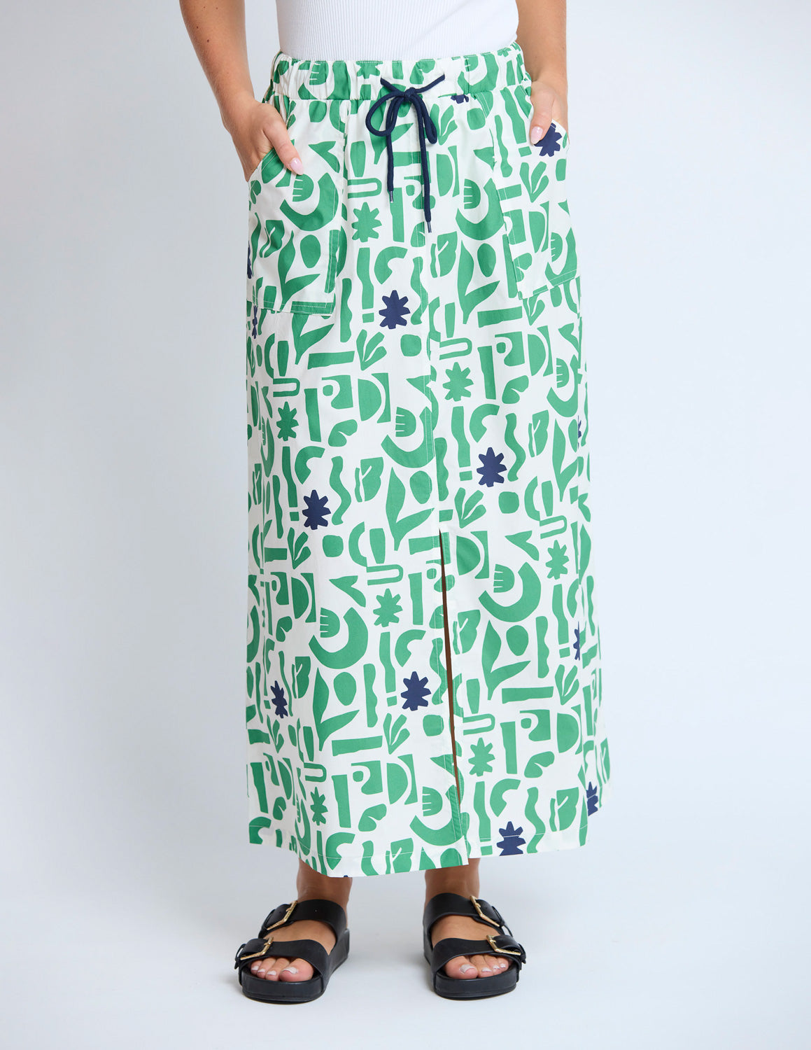 Stella & Gemma Amy Skirt Spring Green Geo