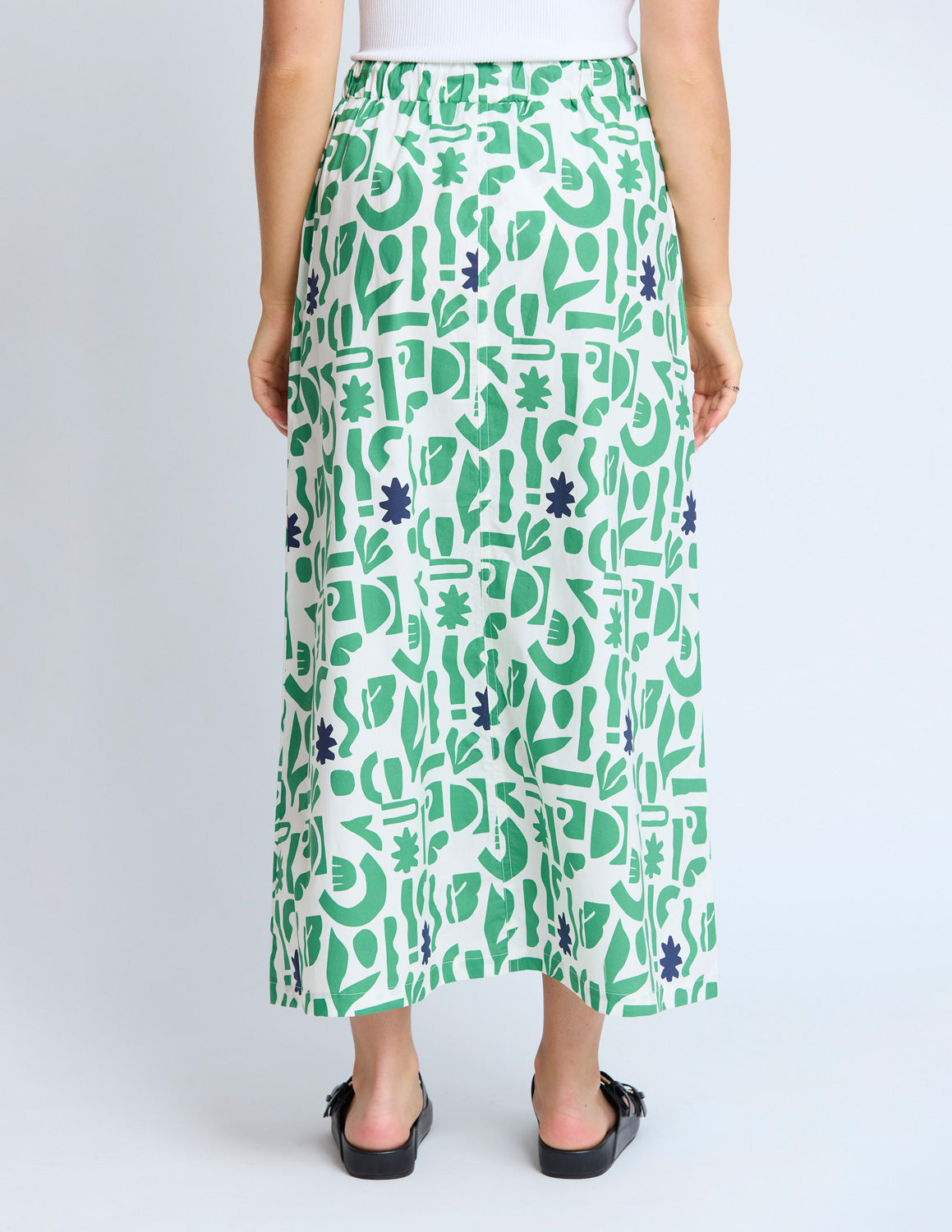 Stella & Gemma Amy Skirt Spring Green Geo