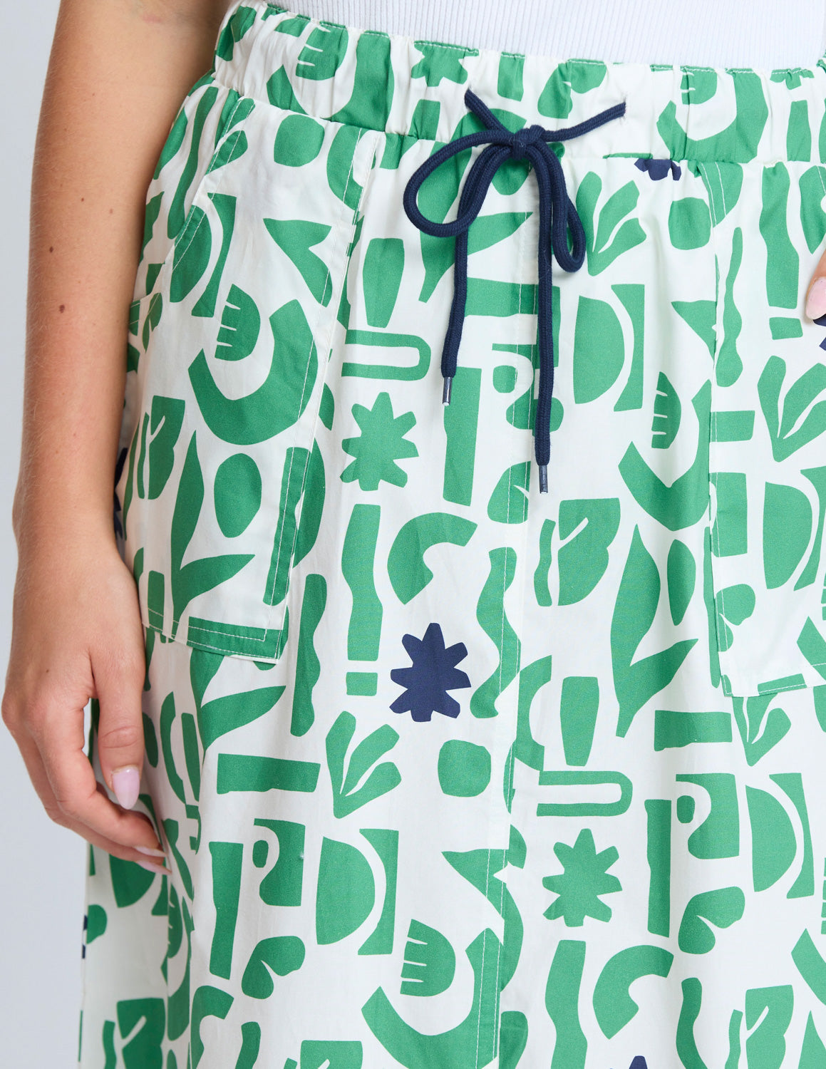 Stella & Gemma Amy Skirt Spring Green Geo