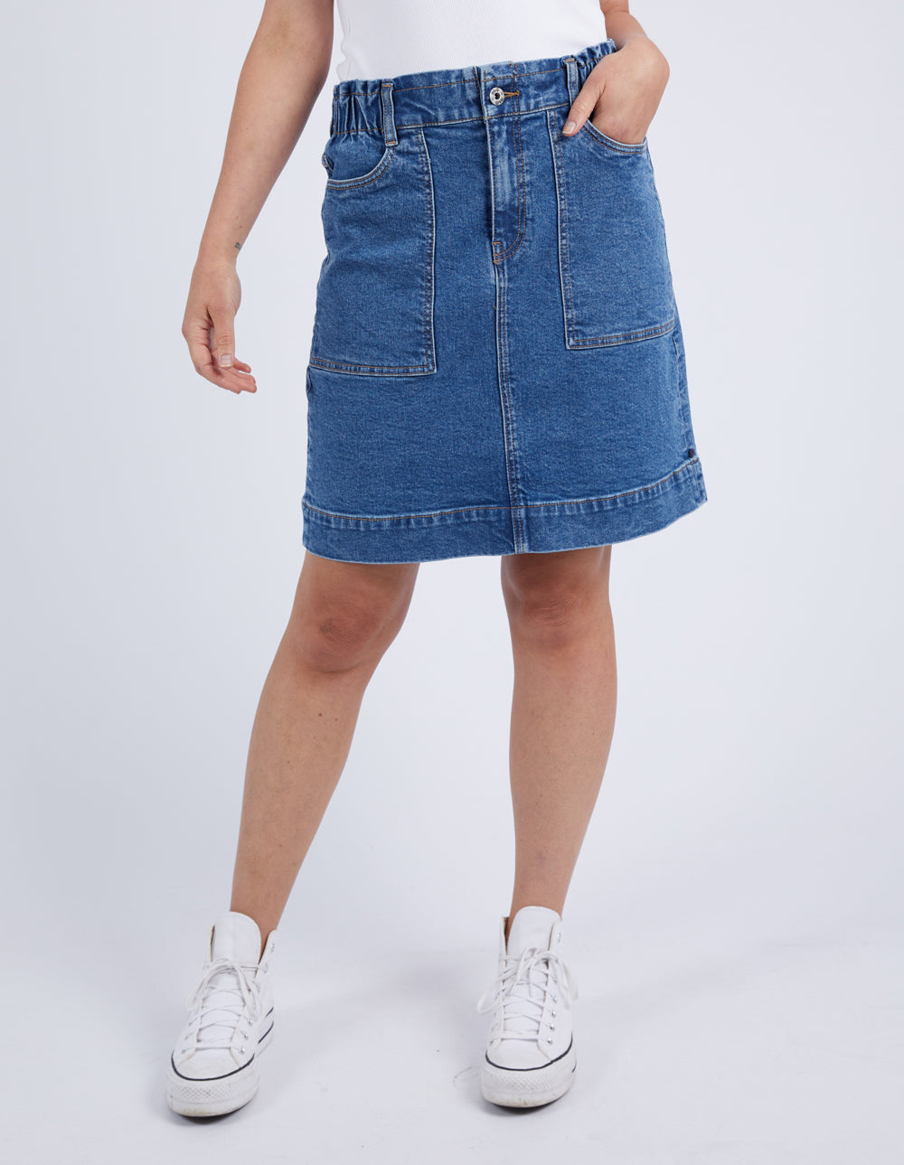 Elm Atlas Denim Skirt