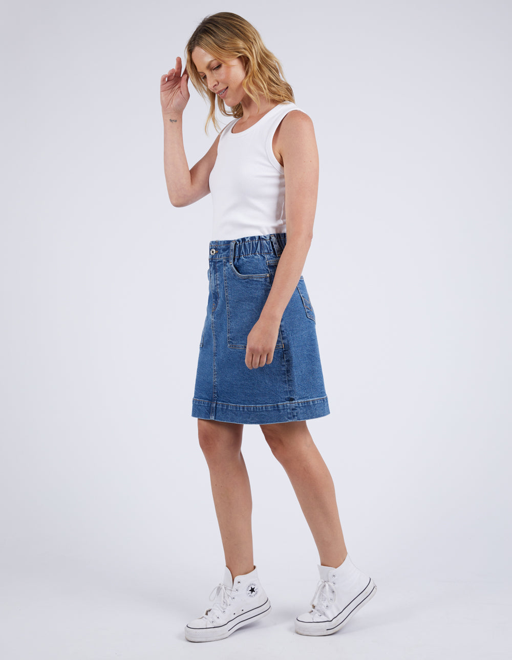 Elm Atlas Denim Skirt