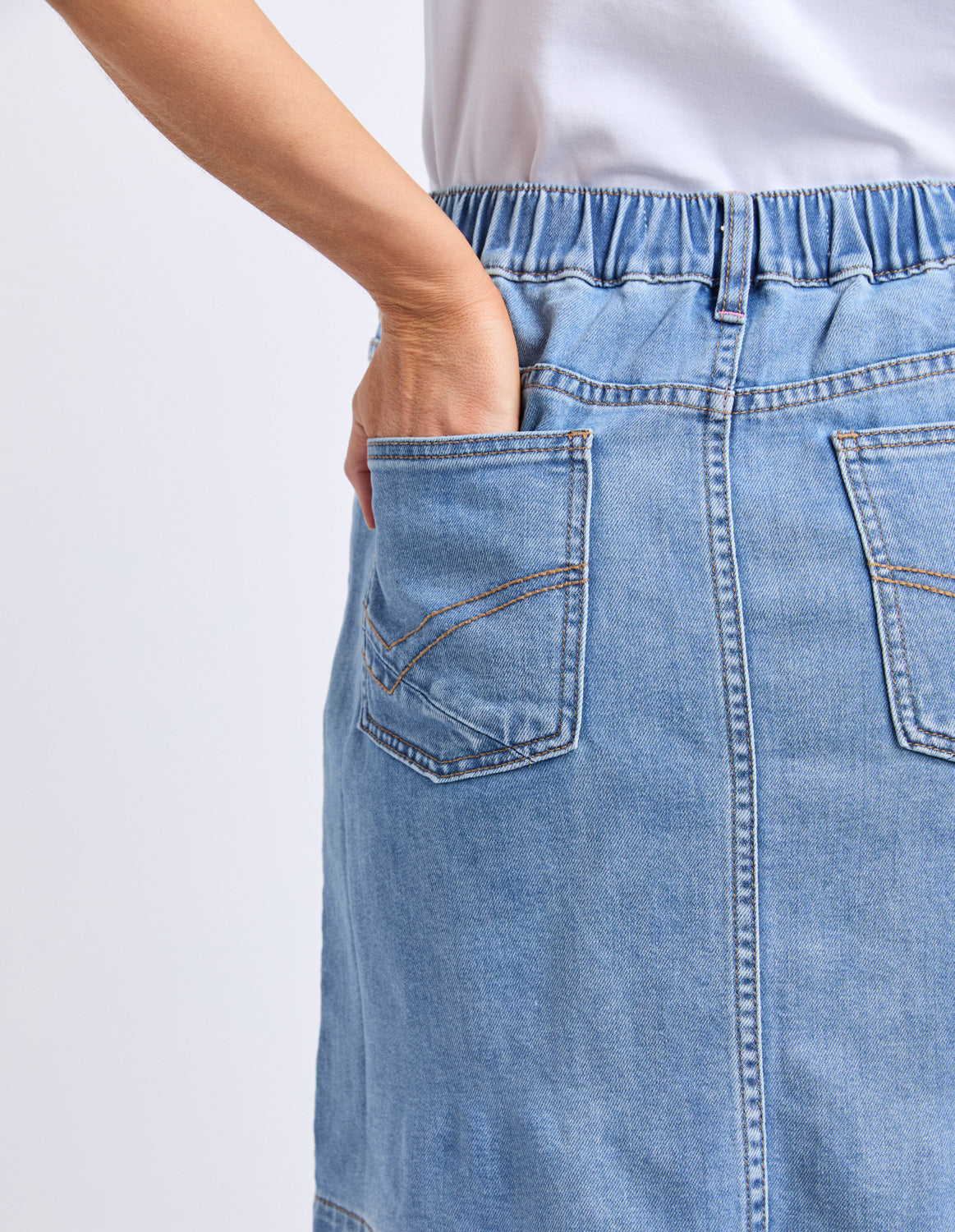 Elm Birdie Denim Skirt