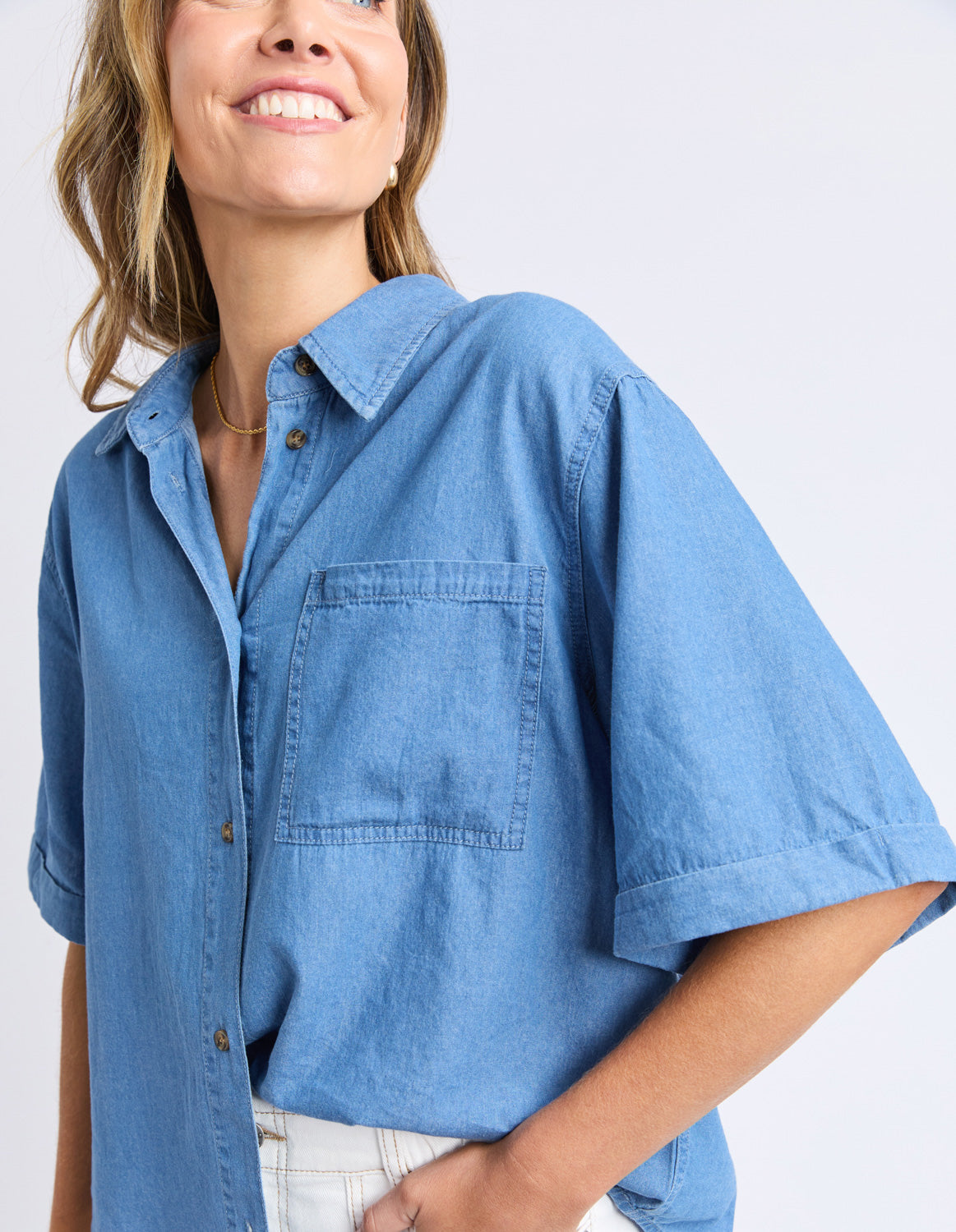 Elm Blissfull Chambray S/S Shirt