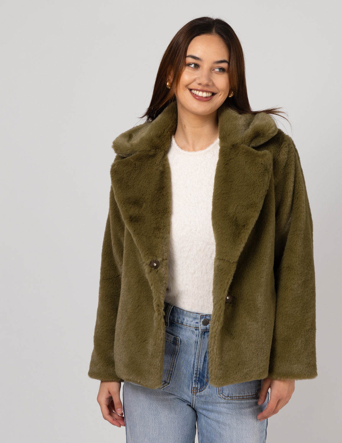 Stella + Gemma Britta Fur Jacket