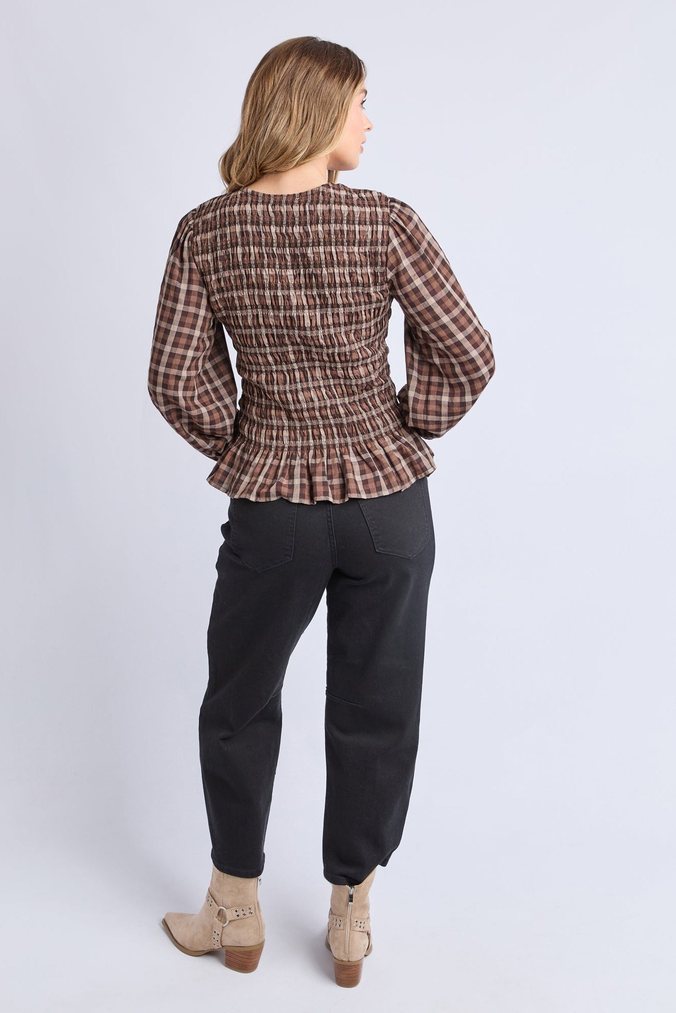 Foxwood Coco Check Top