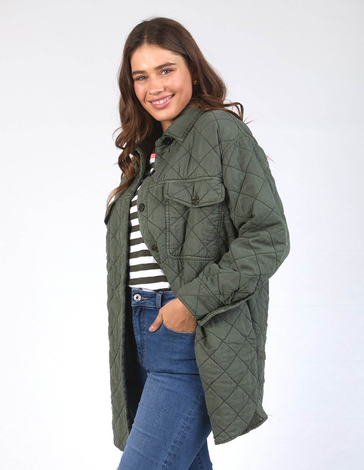 Elm Katie Quilted Shacket