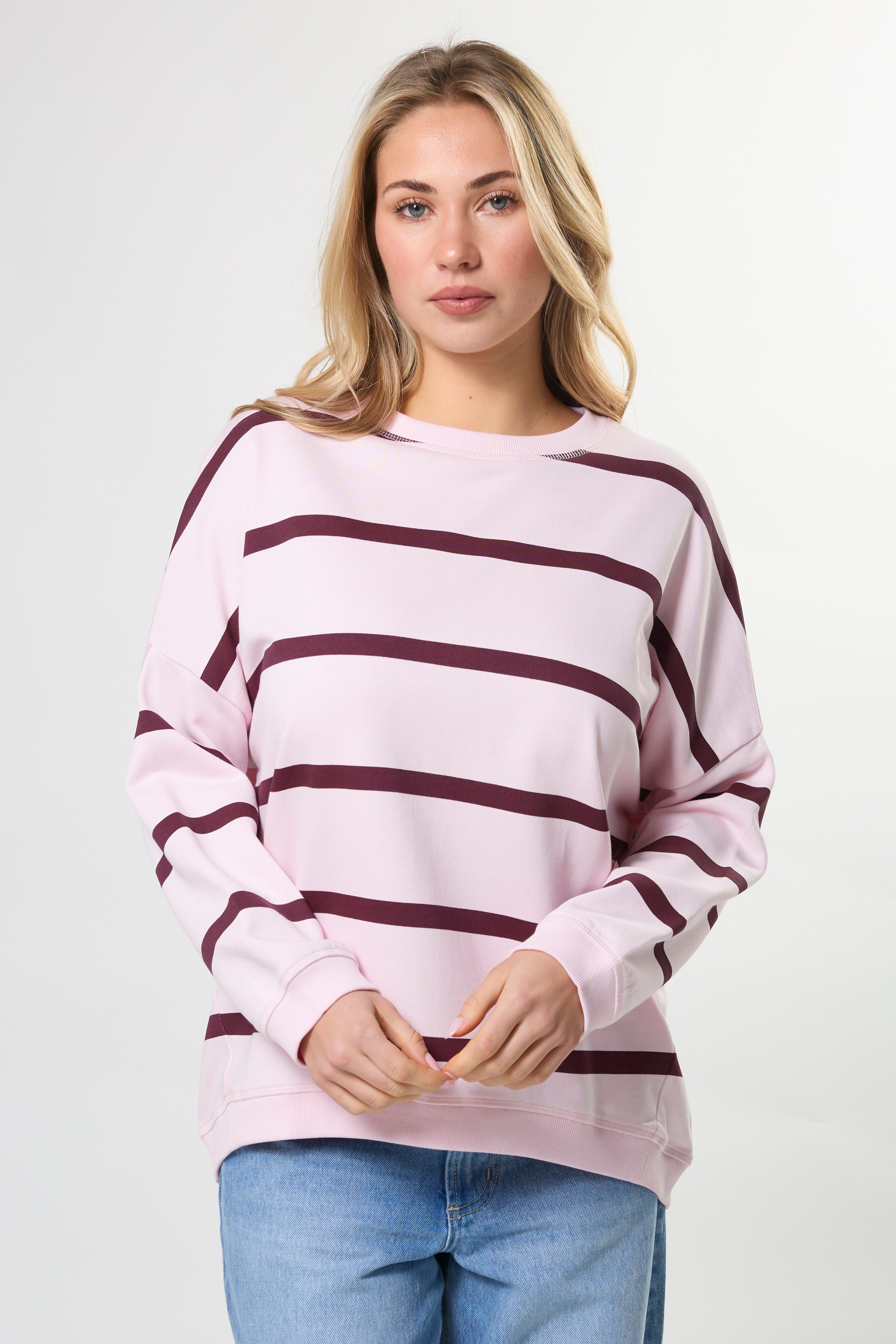 Stella & Gemma Newport Sweat - Tulip Baby Cross Stripe
