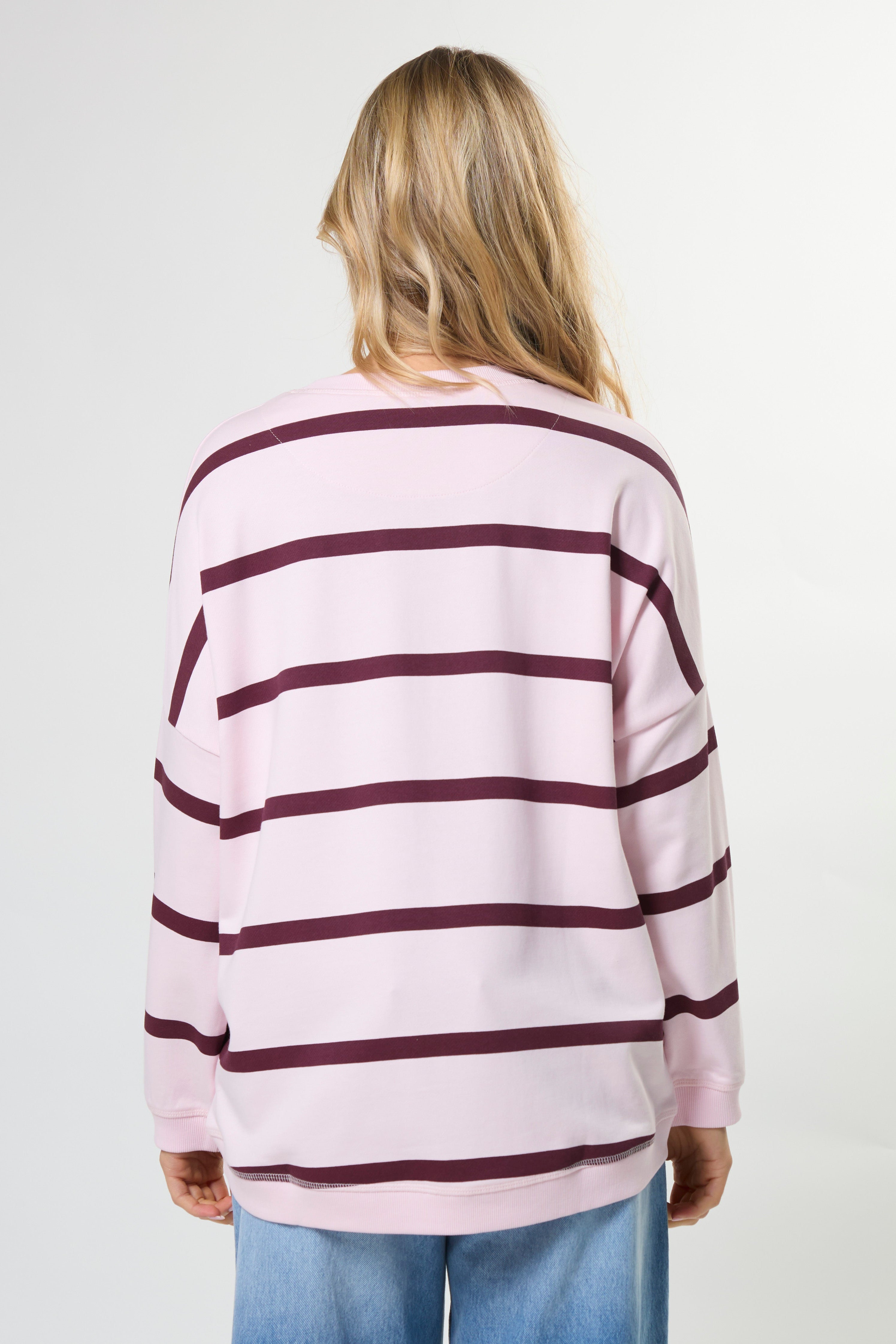 Stella & Gemma Newport Sweat - Tulip Baby Cross Stripe