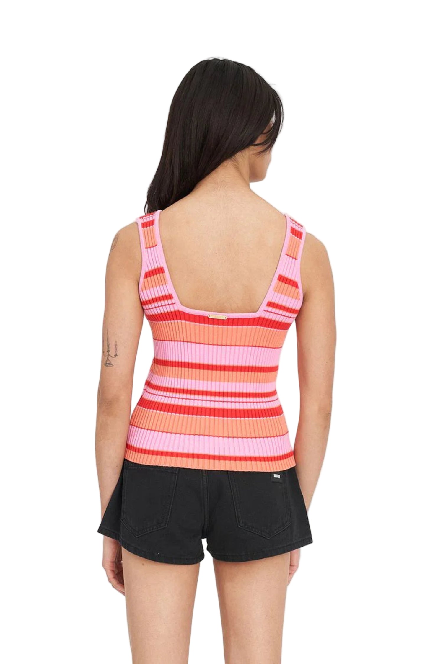 Huffer Kyra Stripe Rib Tank