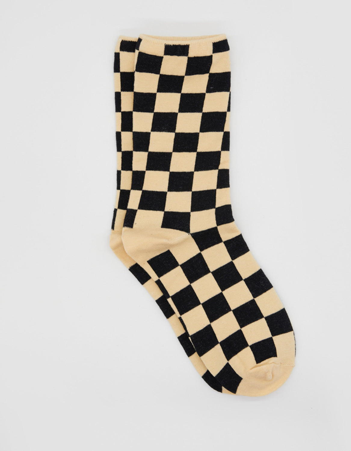 Stella + Gemma Sock Cream/Black Check