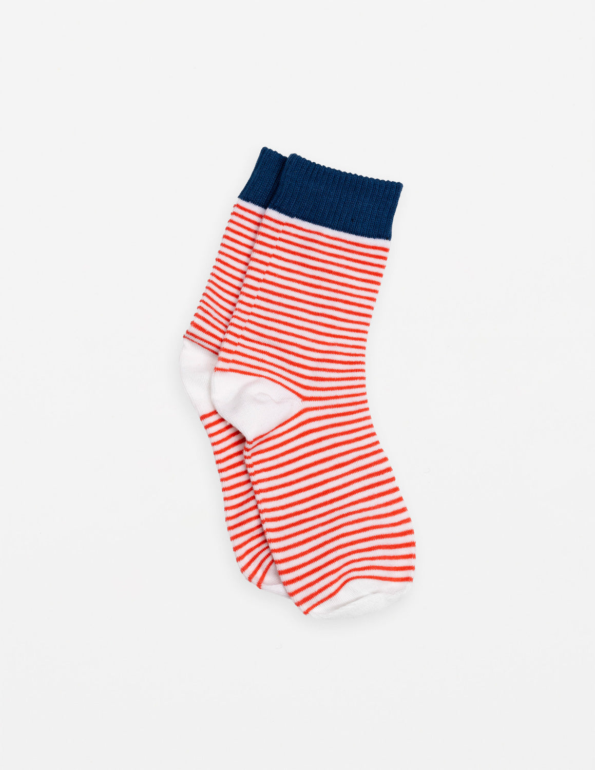 Stella + Gemma Sock Red & White Stripes with Navy Band