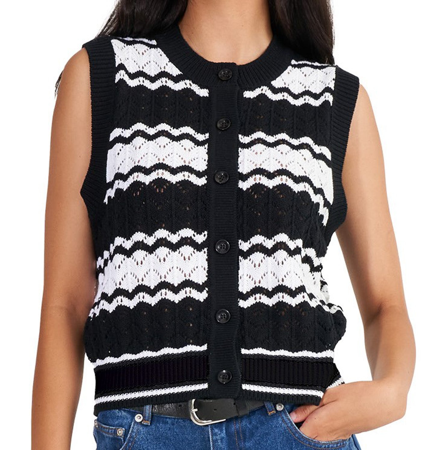 Huffer Ziggy Stripe Vest