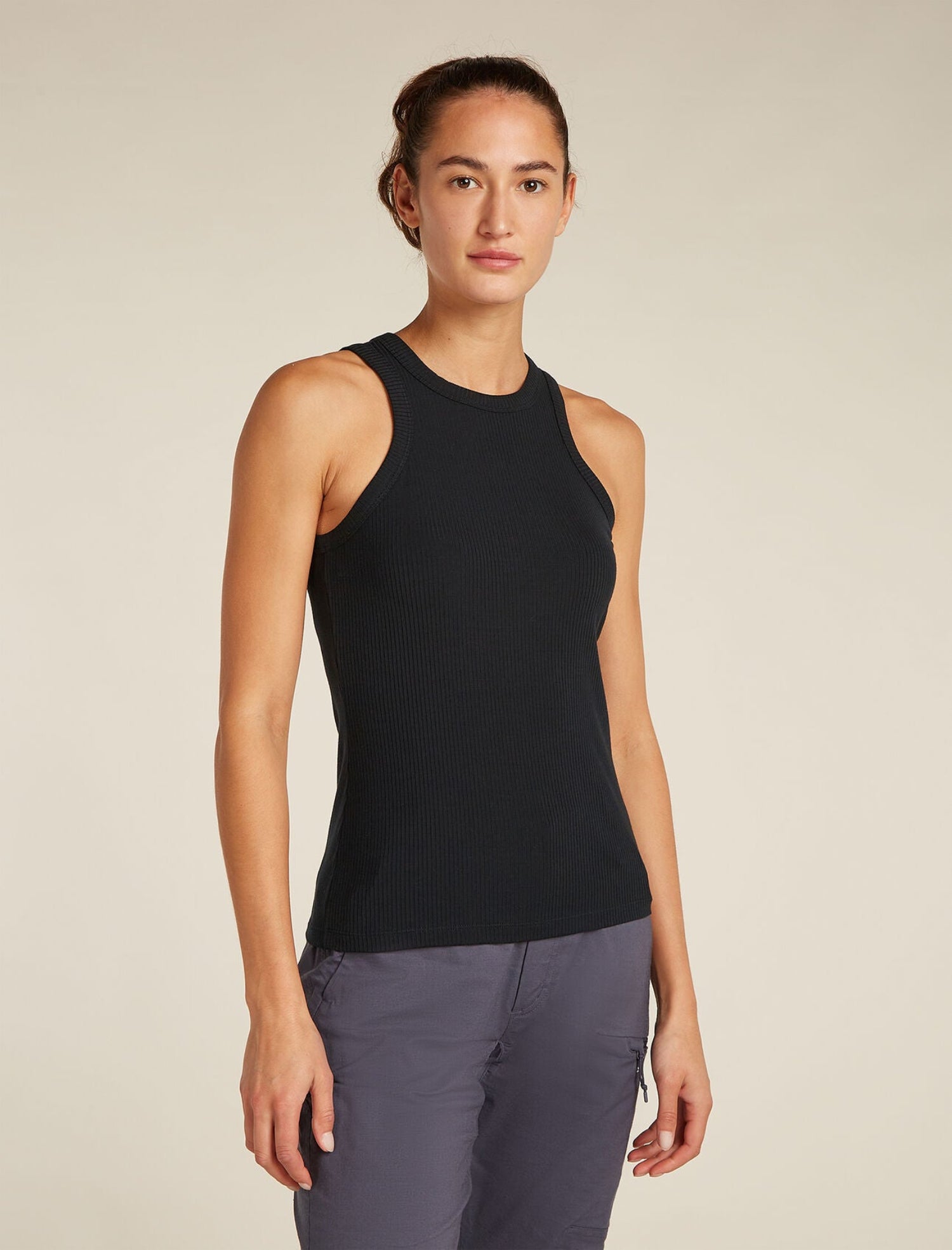 Icebreaker W Merino Blend Rib Lotus Tank