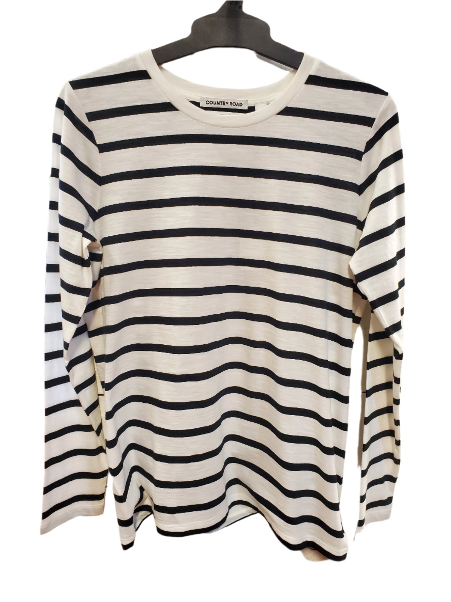 Country Road Textured Slub Stripe Long Sleeve T-Shirt
