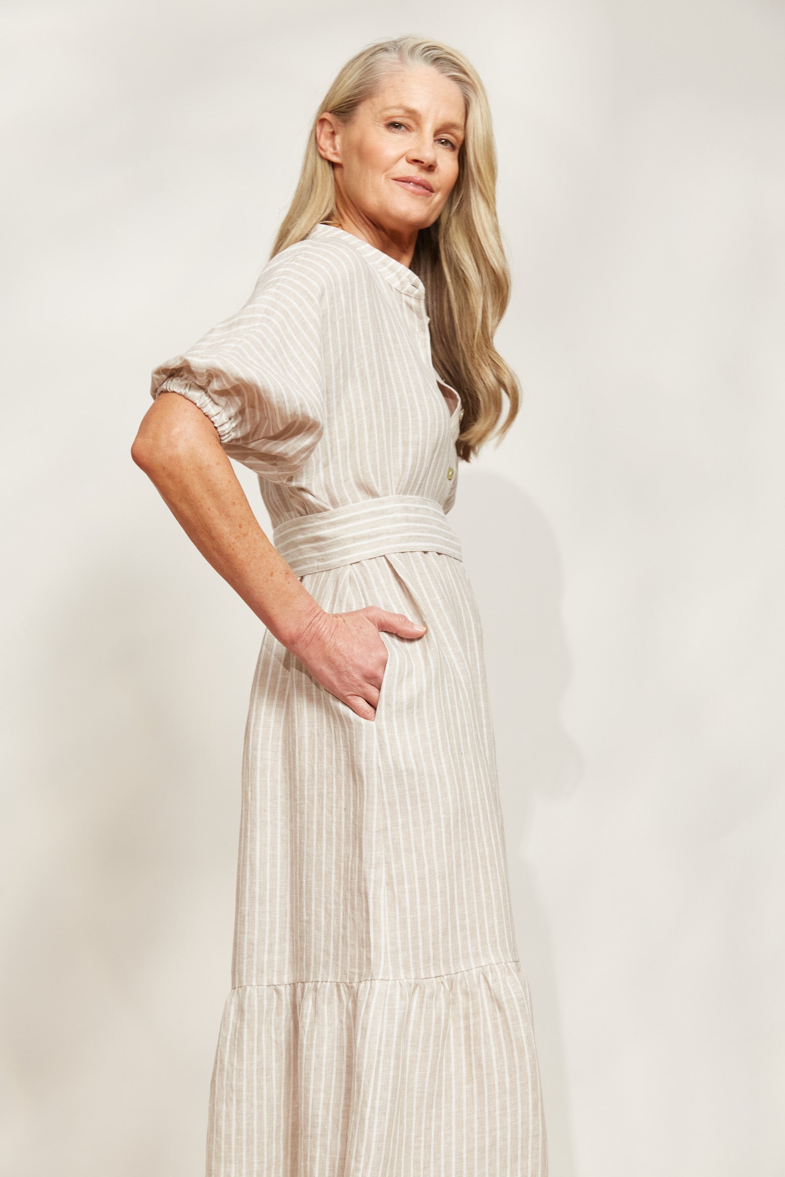 Eb&Ive Sojourn Stripe Dress