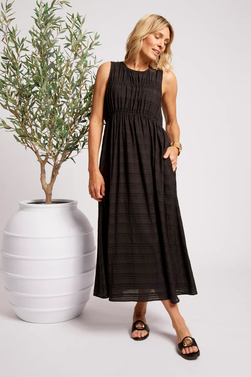 Eb&Ive Sovana Ruched Maxi Dress