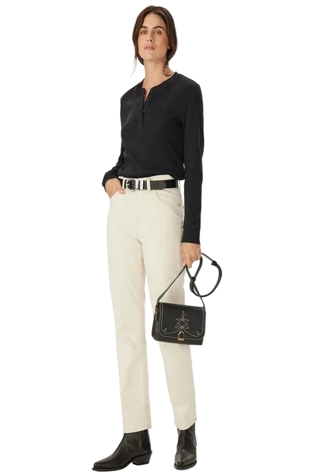 R.M.W Jericho Rib Henley Top