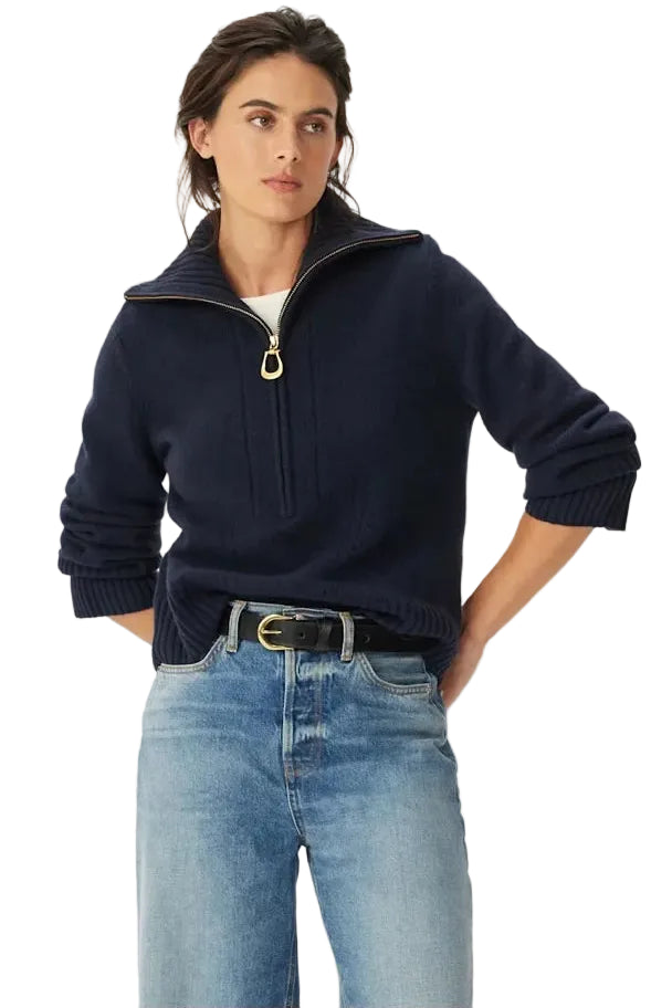 R.M.W Casuarina Lambswool Zip Knit