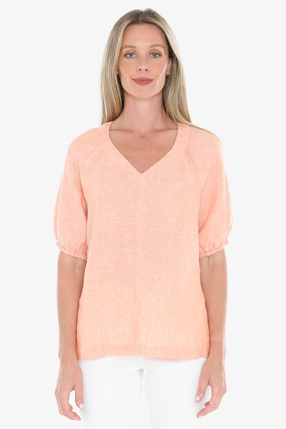 D Jump Gather V-Neck Top