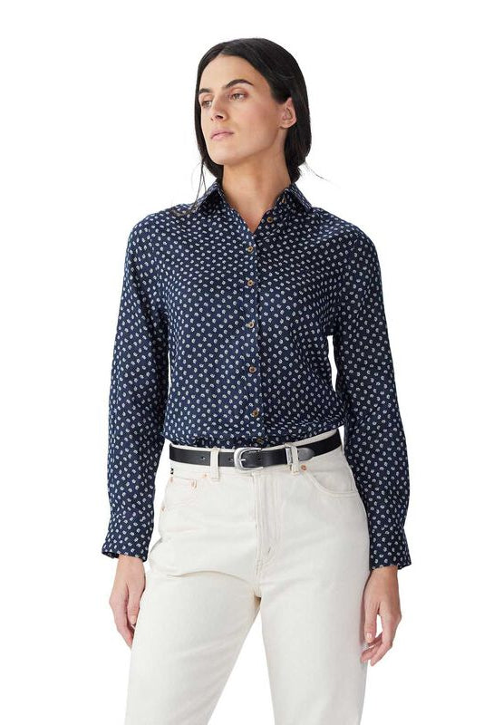 R.M.W Olney Print Linen Shirt