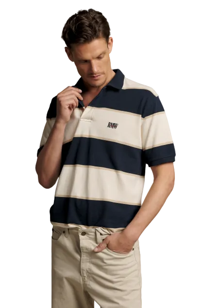 R.M.W Balmain Stripe Polo