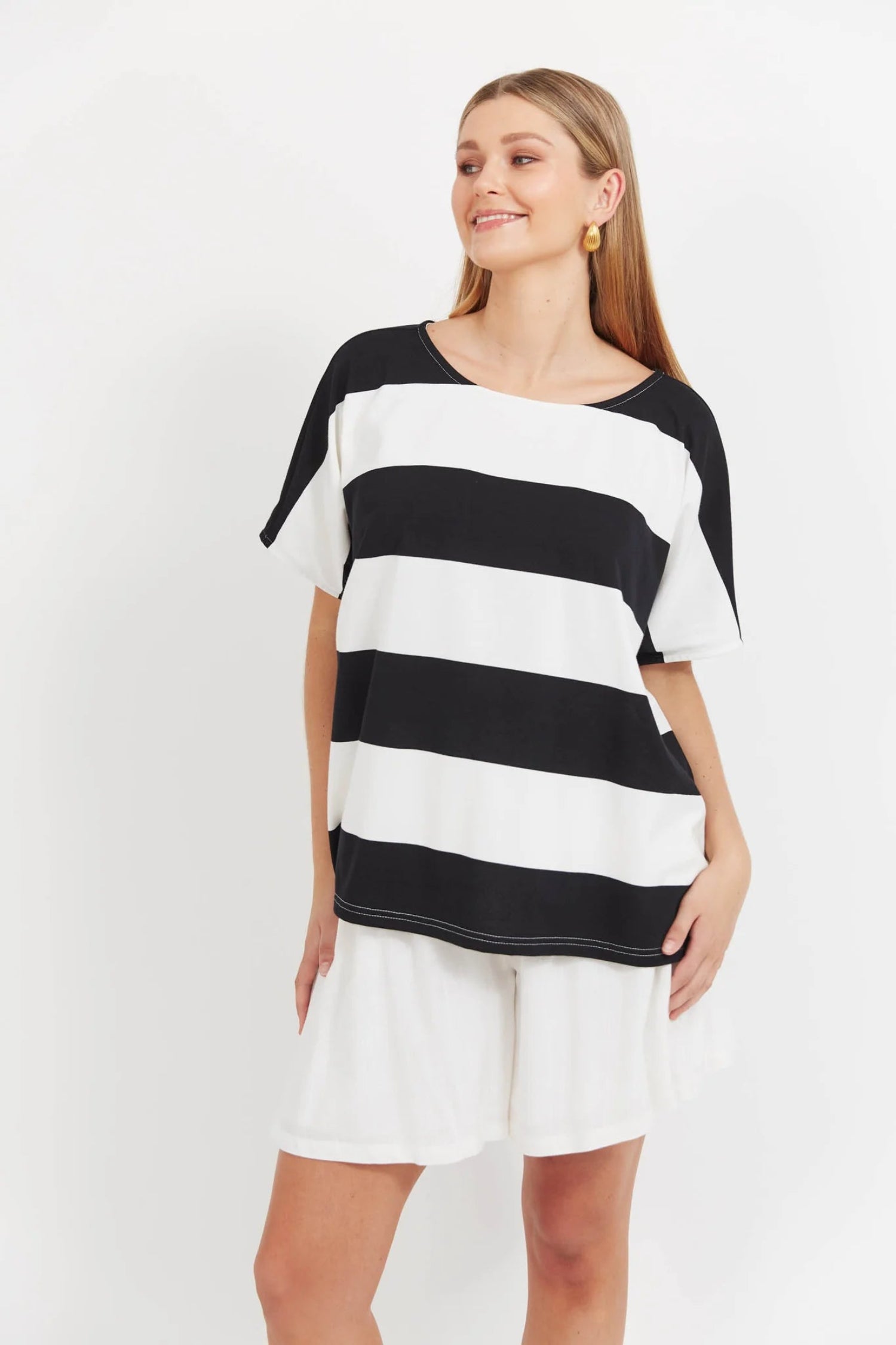 HAVEN Jardin Stripe Tshirt