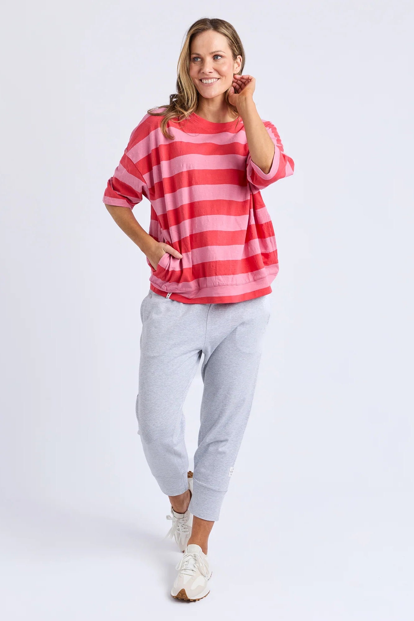 Elm Mazie Block Stripe Sweat