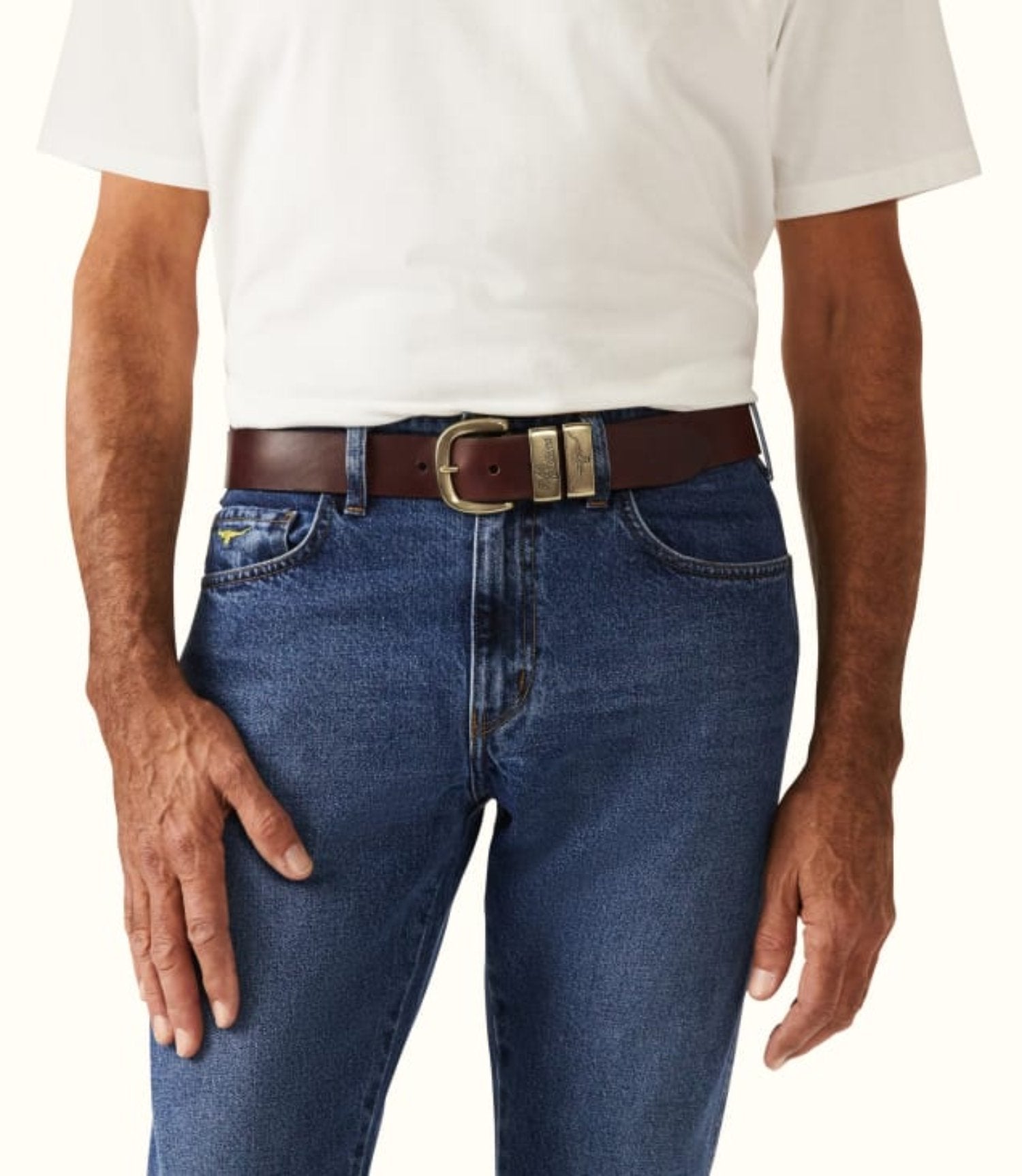 R.M.W Drover Belt - Mid Brown