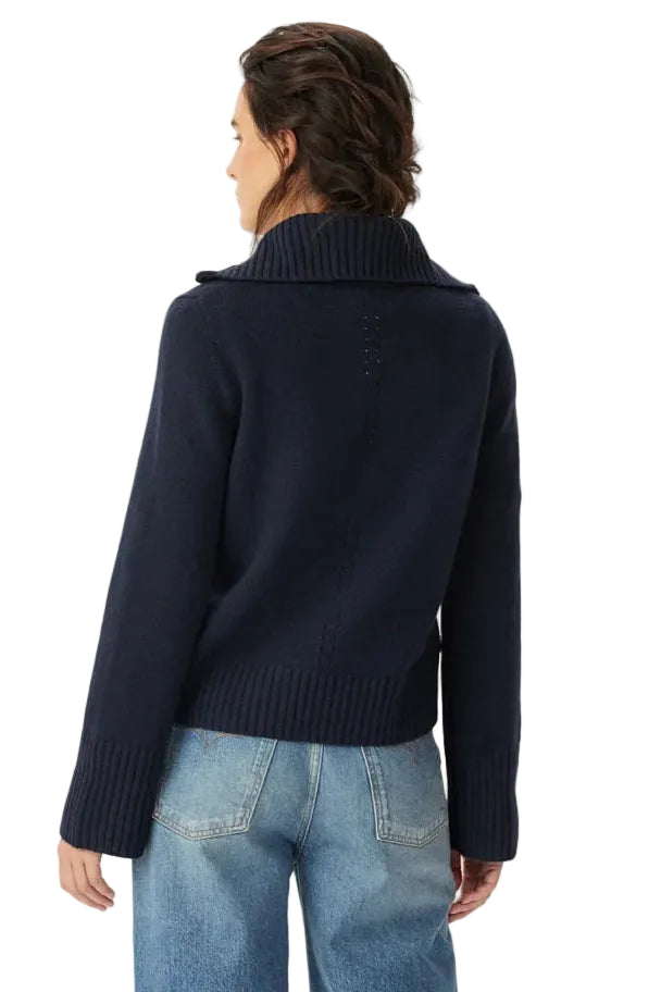 R.M.W Casuarina Lambswool Zip Knit