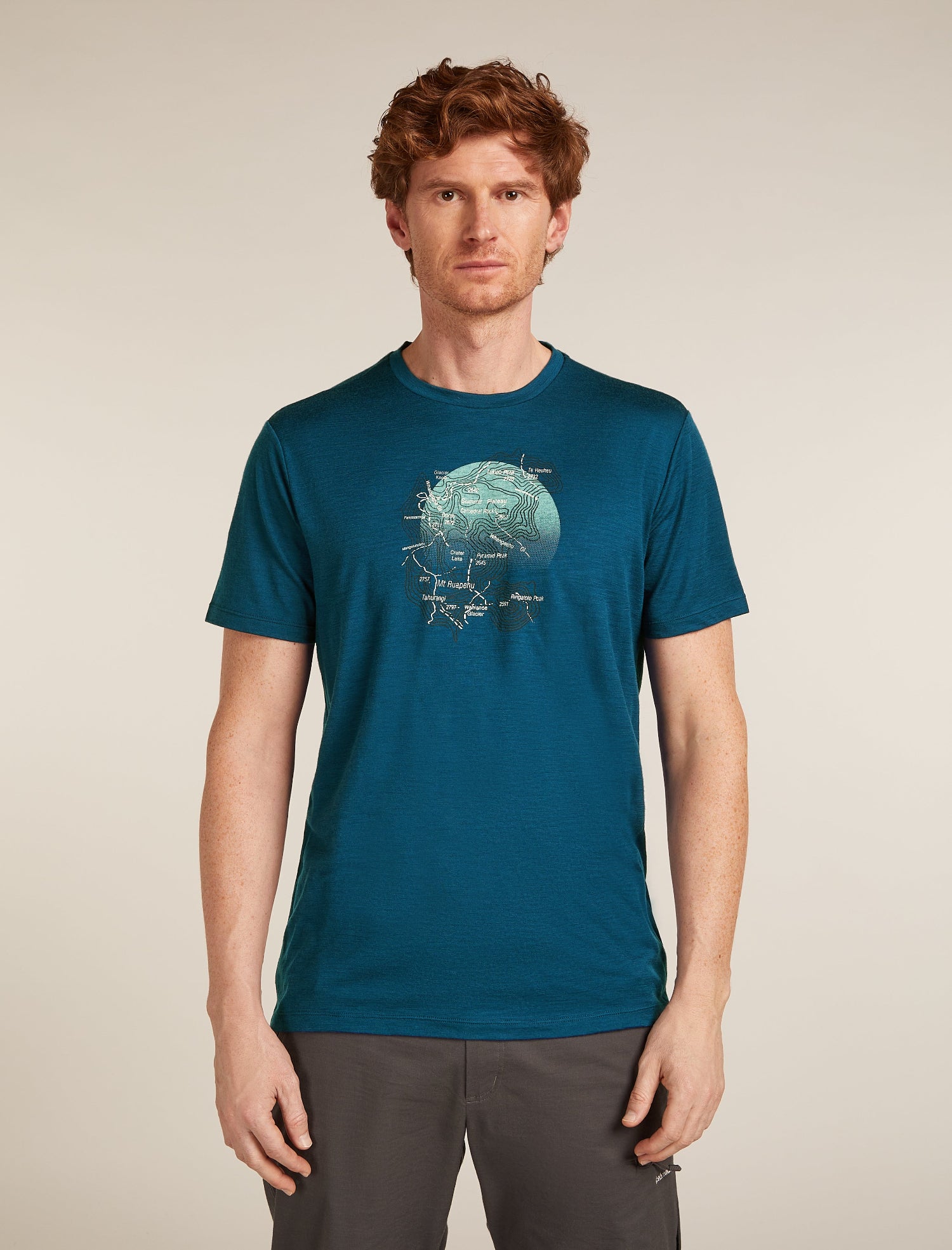 Icebreaker M Merino Tech Lite SS Tee Ruapehu Round