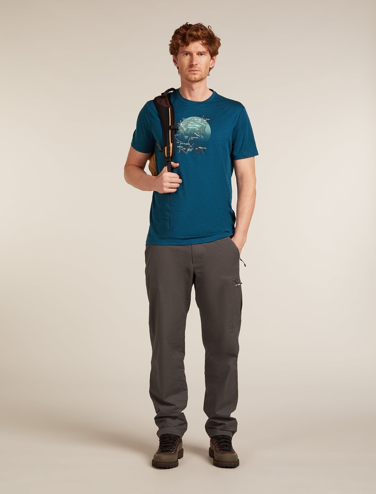 Icebreaker M Merino Tech Lite SS Tee Ruapehu Round