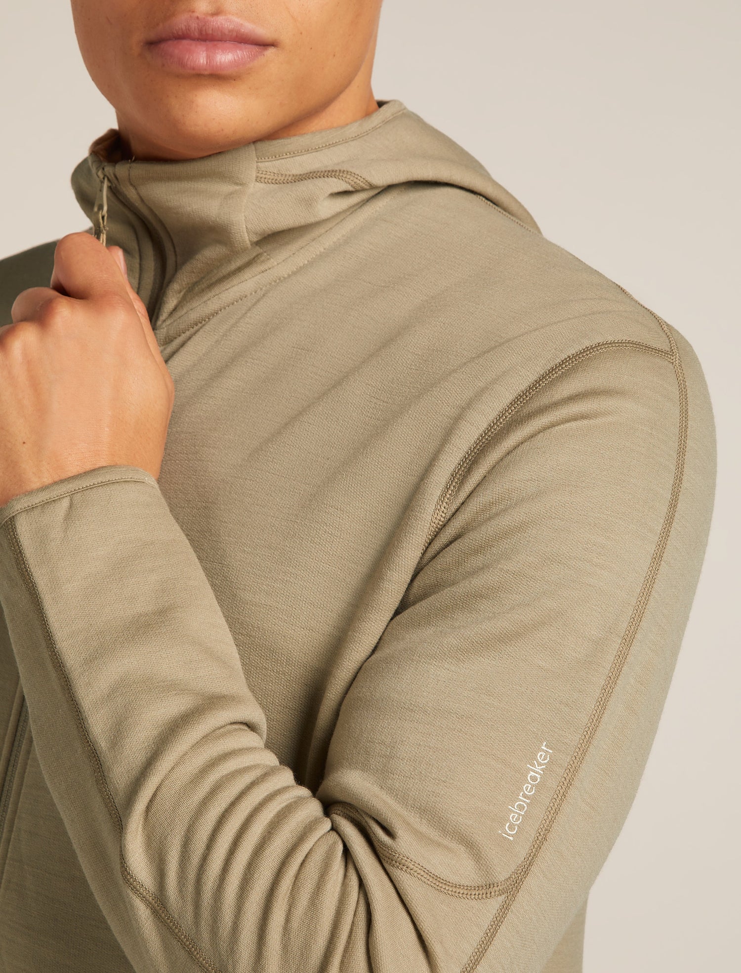 Icebreaker M Merino 360 RealFleece Elemental LS Zip Hood