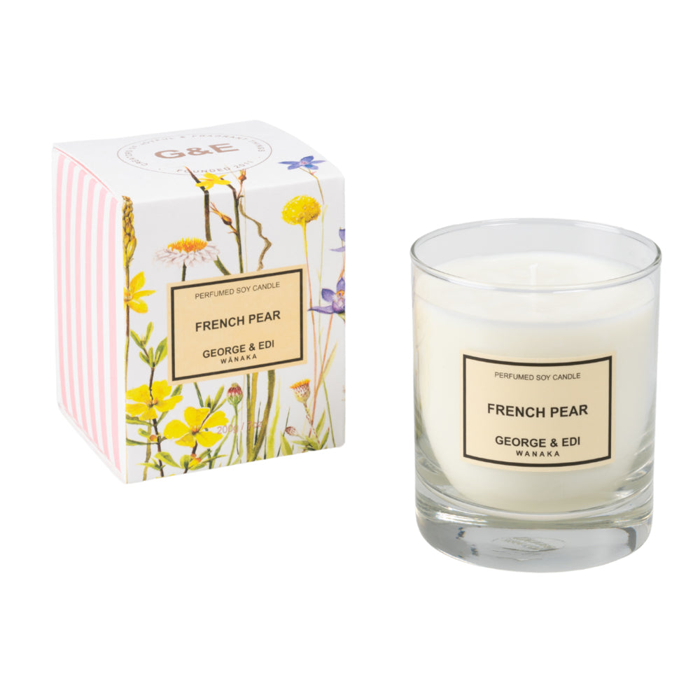 George & Edi Perfumed Soy Candle - Frech Pear