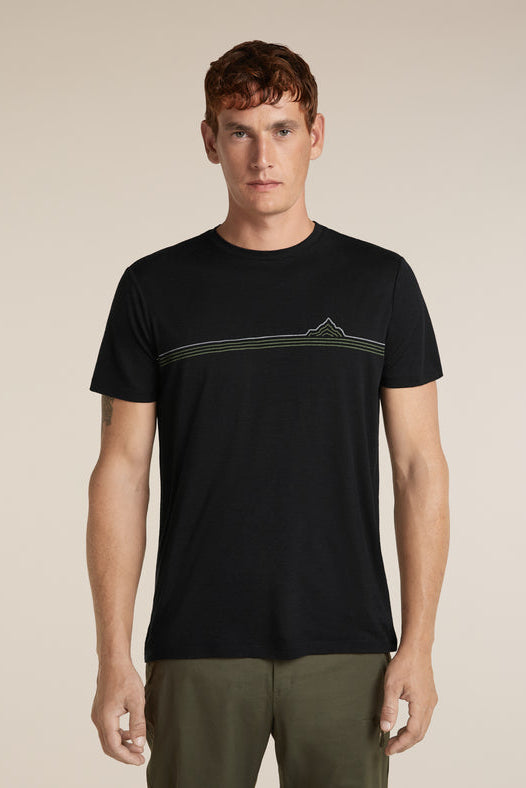 Icebreaker M 150 Tech Lite SS Tee Range Stripe